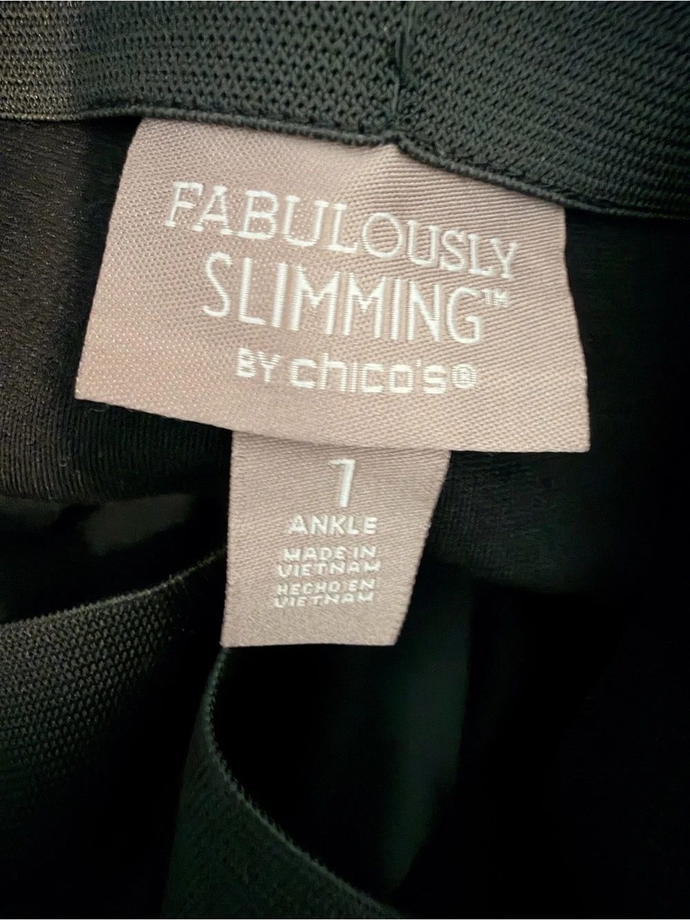 Chico's Fabulously Slimming Black Cropped Embellished-Hem Pants - Picture 5 of 6